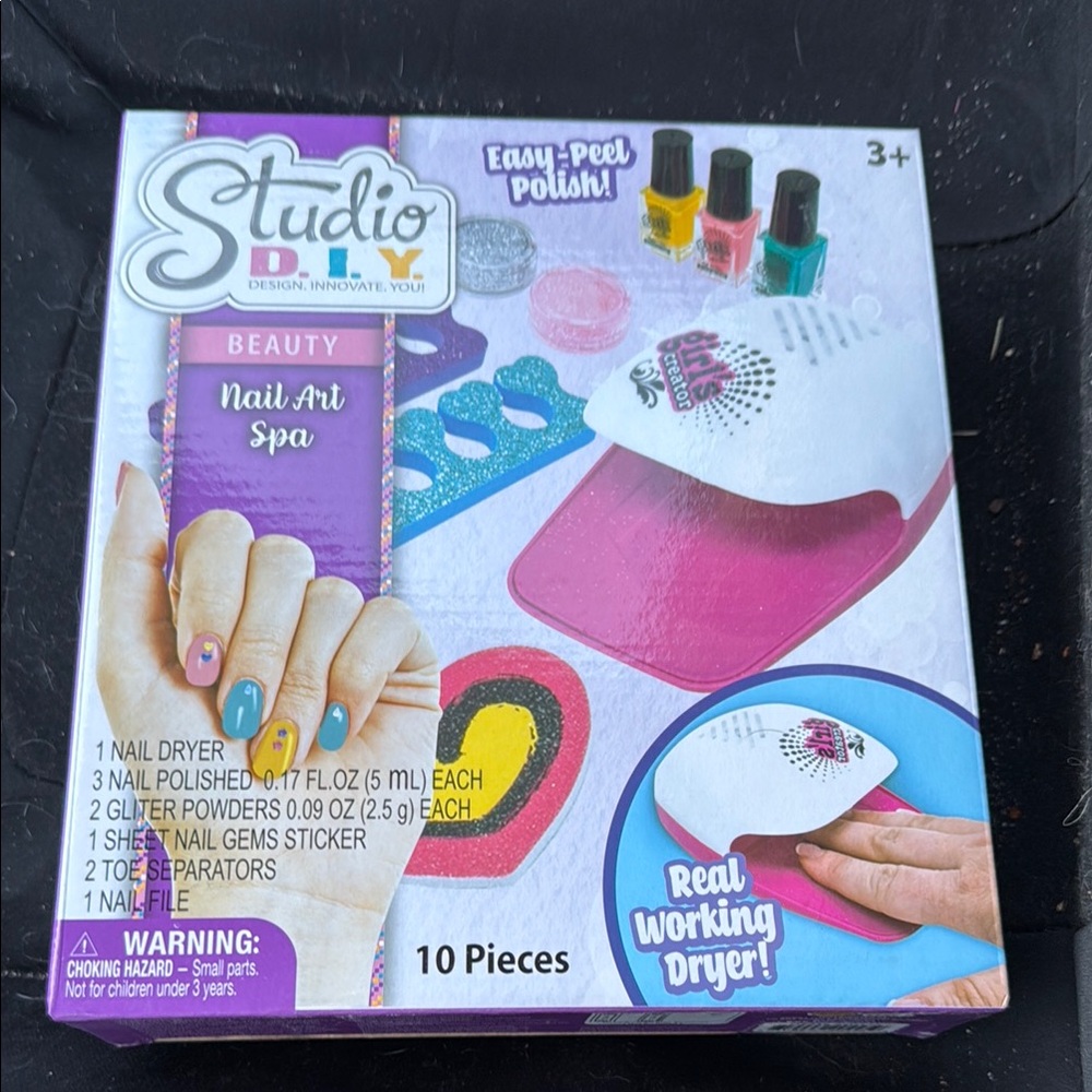 Nail Art Spa for Kids - Pink and Blue
